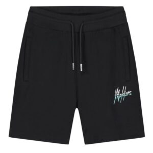 Malelions Split Korte Broek Zwart/Blauw