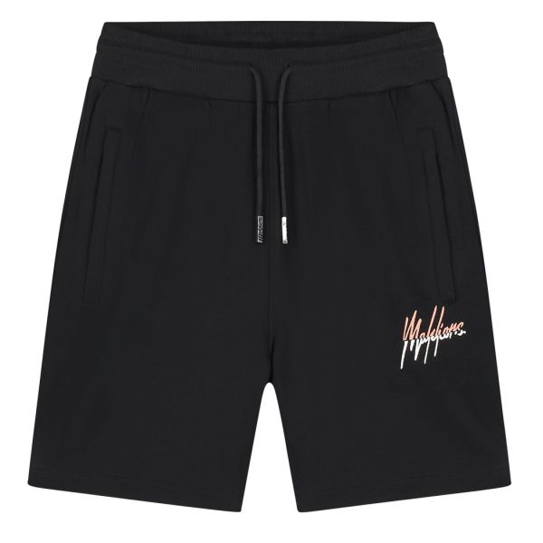 Malelions Split Korte Broek Zwart/Coral
