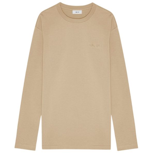 NN.07 Nat Logo Longsleeve T-shirt Beige