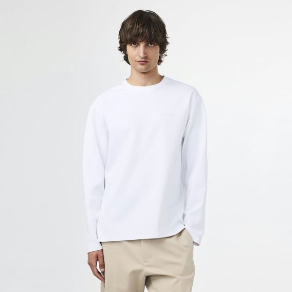 NN.07 Nat Logo Longsleeve T-shirt Wit