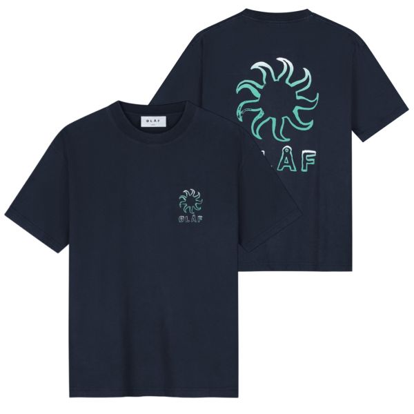 Olaf Gradient Sun T-shirt Washed Navy