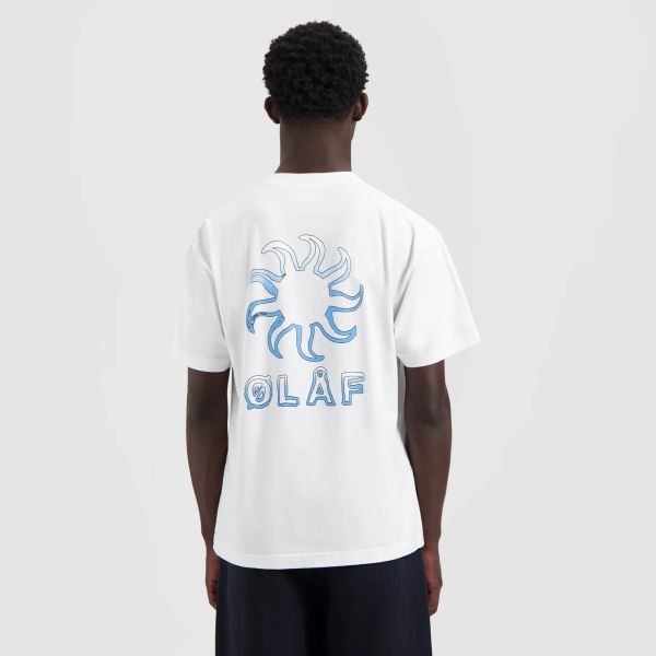 Olaf Gradient Sun T-shirt Wit