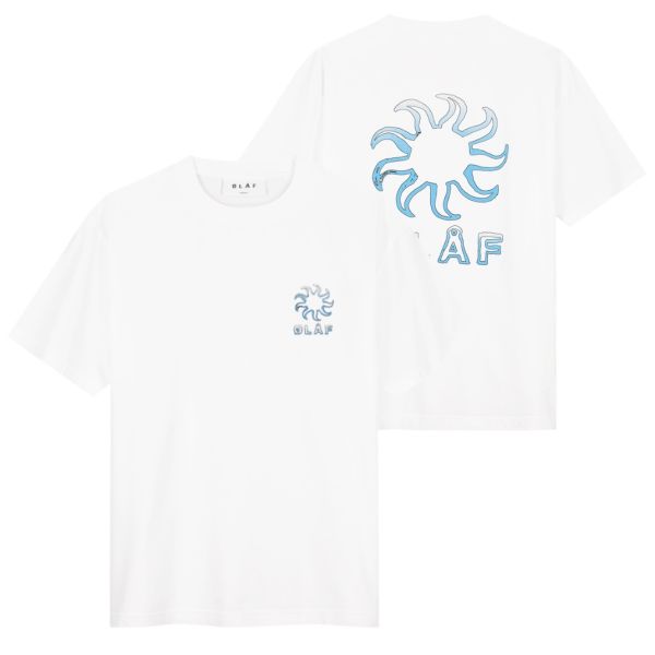 Olaf Gradient Sun T-shirt Wit