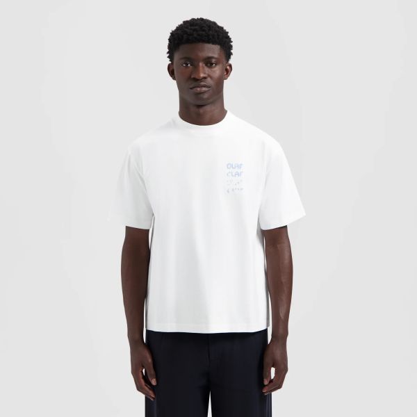 Olaf Spray Graphic T-shirt Wit