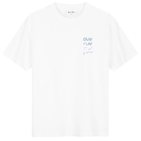 Olaf Spray Graphic T-shirt Wit