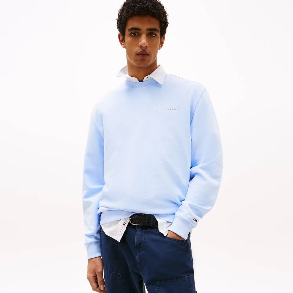Tommy Jeans Entry Graphic Sweater Licht Blauw