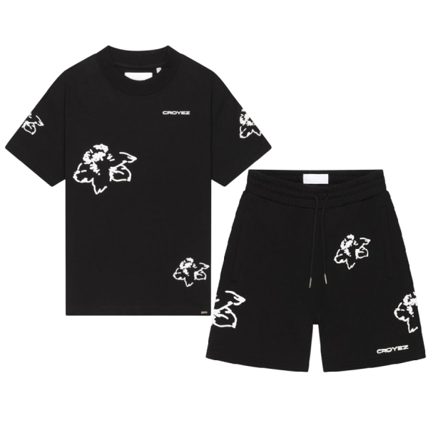 Croyez Initial Flower Zomerset Zwart