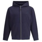 CP Company Diagonal Raised Fleece Logo Vest Navy