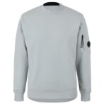 CP Company Diagonal Raised Fleece Lens Sweater Mint