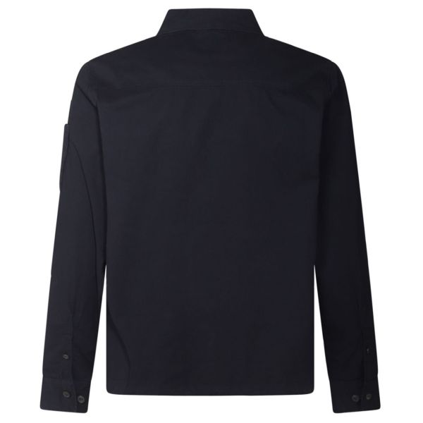 CP Company Gabardine Zipped Overshirt Navy