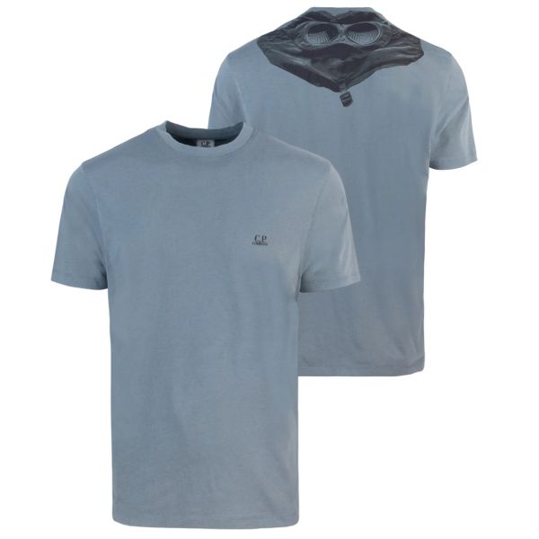 CP Company Goggle Print Back T-shirt Blauw