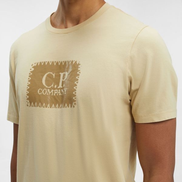 CP Company Label T-shirt Beige