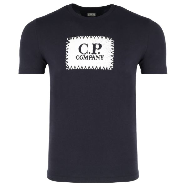 CP Company Label T-shirt Navy