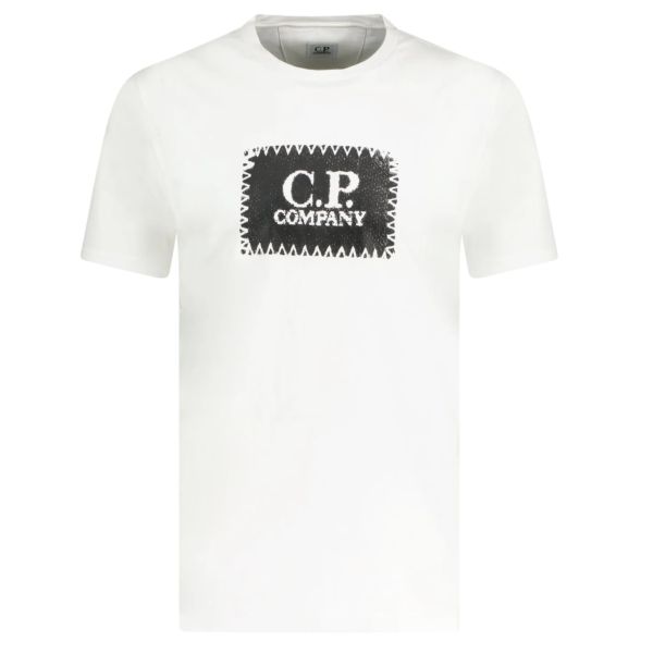 CP Company Label T-shirt Wit
