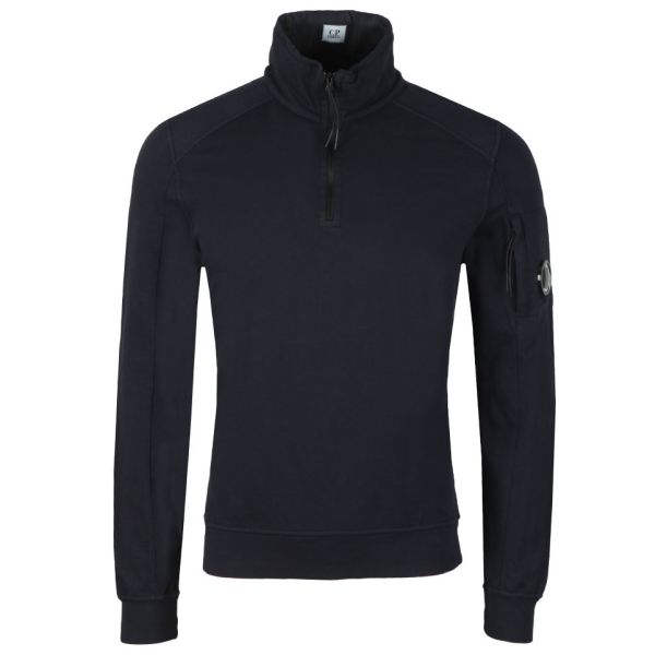 CP Company Light Fleece Half Zip Sweater Navy