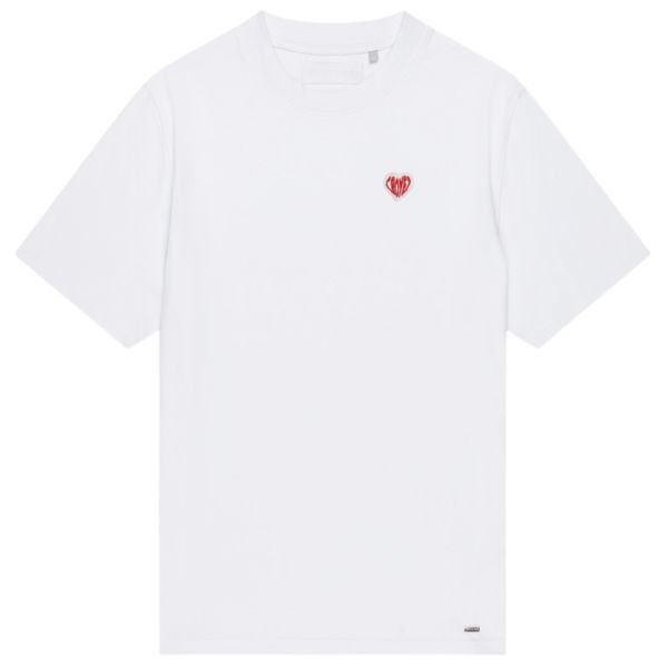 Croyez Felt Heart T-shirt Wit