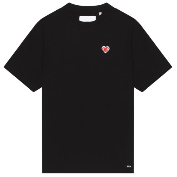 Croyez Felt Heart T-shirt Zwart
