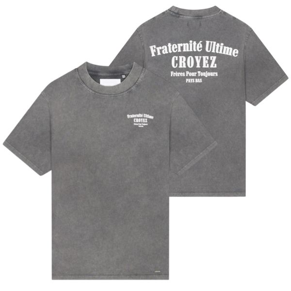 Croyez Fraternité T-shirt Antraciet