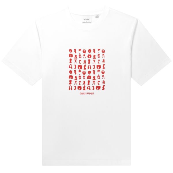 Daily Paper Hair Grid T-shirt Wit