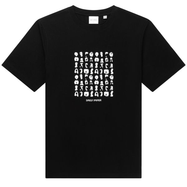 Daily Paper Hair Grid T-shirt Zwart
