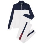 Lacoste Sportprint Trainingspak Wit/Navy