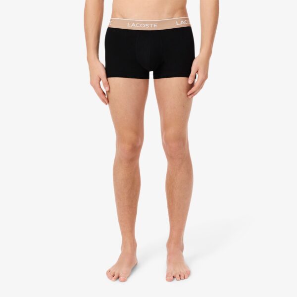 Lacoste Stretch 3-Pack Boxer Zwart/Beige/Bruin
