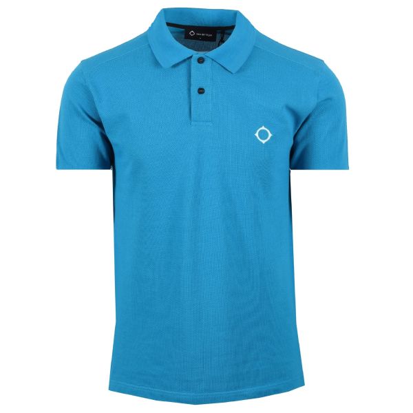 Ma.strum Pique Polo Blauw