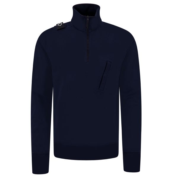 Ma.strum Edge Quarter Zip Sweater Navy