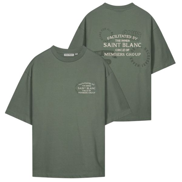 Saint Blanc Inner Circle T-shirt Donker Groen