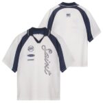Saint Blanc Multi Logo Jersey Off White