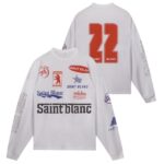 Saint Blanc Sponsorship Mesh Longsleeve T-shirt Off White