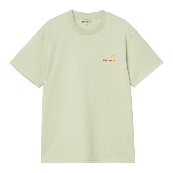 Carhartt WIP American Script T-shirt Licht Groen