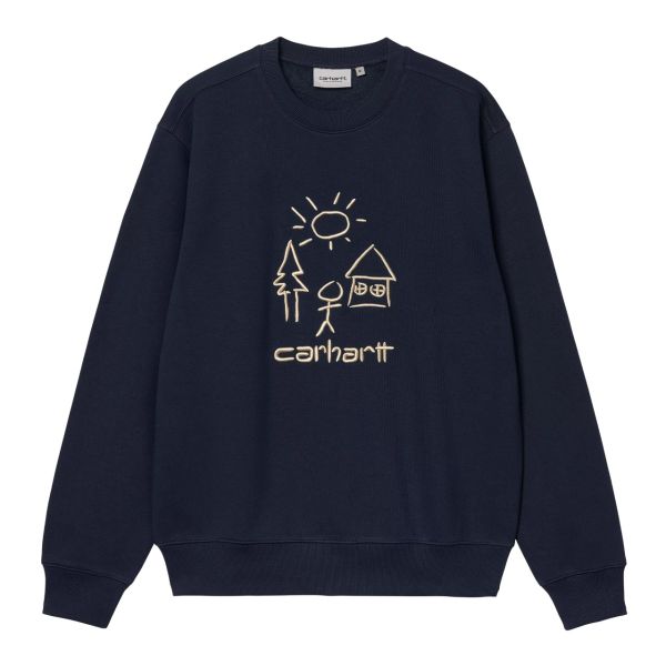 Carhartt WIP Masterpiece Sweater Donker Blauw