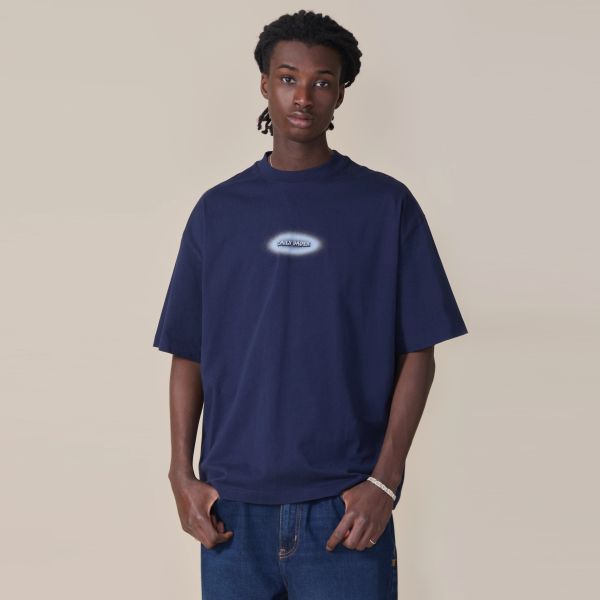 Daily Paper Dotted Logo T-shirt Donker Blauw
