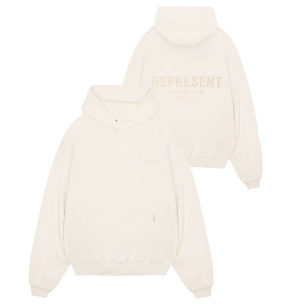 Represent Owners Club Hoodie Off White
