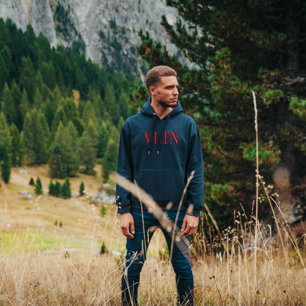 Valentino Garavani VLTN Hoodie Navy