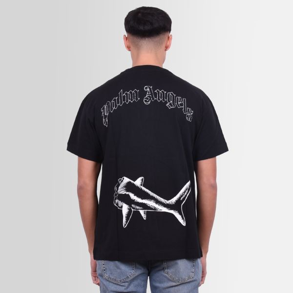 Palm Angels Broken Shark Classic T-shirt Zwart