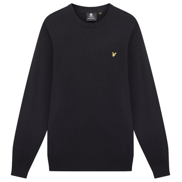 Lyle & Scott Cotton Crewneck Sweater Zwart
