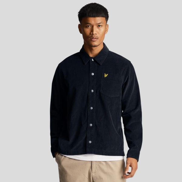 Lyle & Scott Cord Overshirt Navy