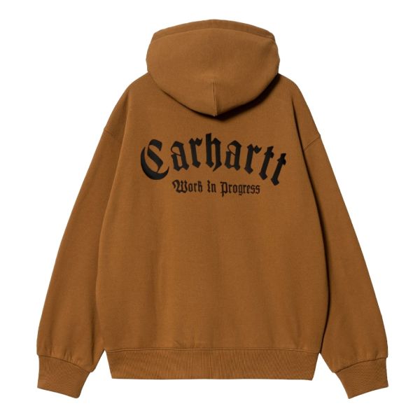 Carhartt Onyx Script Hoodie Bruin