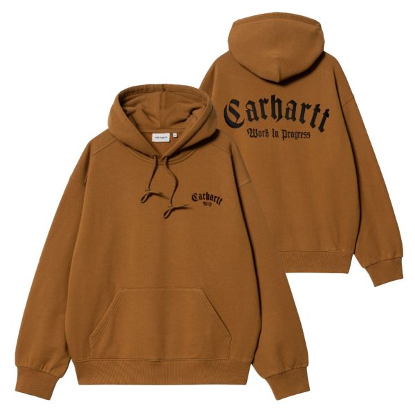 Carhartt Onyx Script Hoodie Bruin