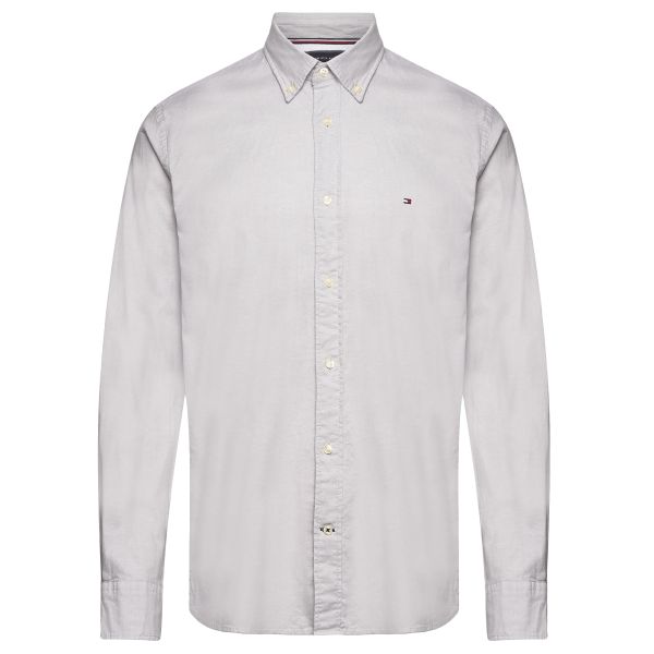 Tommy Hilfiger 1985 Flex Oxford Overhemd Grijs