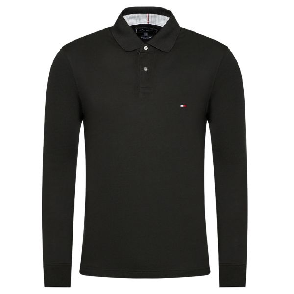 Tommy Hilfiger 1985 Longsleeve Polo Zwart