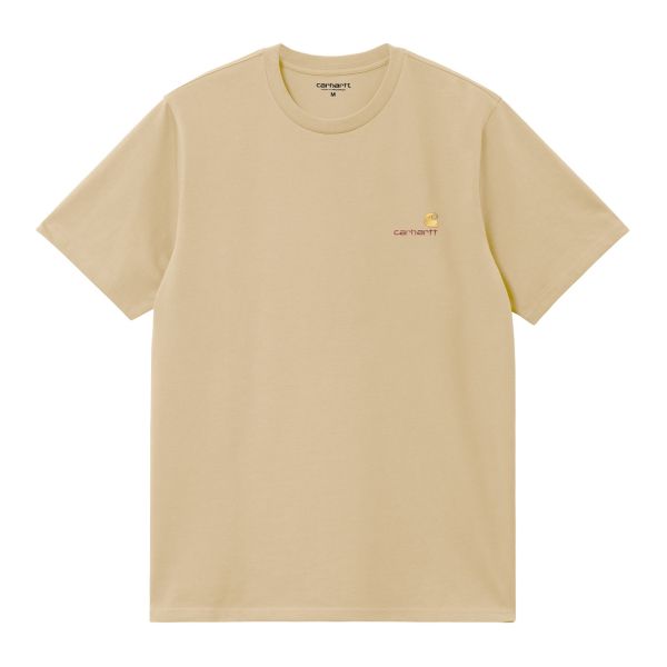 Carhartt American Script T-shirt Geel/Beige