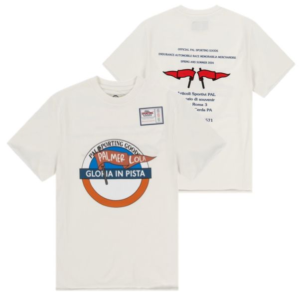 PAL Sporting Goods Gloria In Pista Souvenir T-shirt Wit