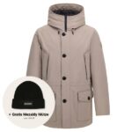 woolrich arctic stretch down parka beige