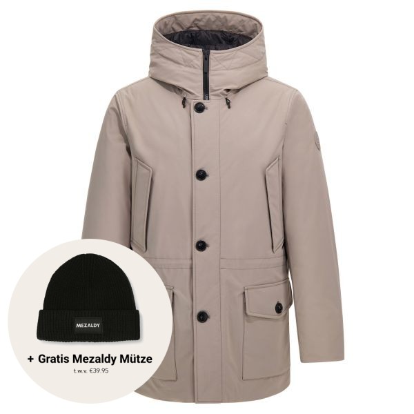 woolrich arctic stretch down parka beige