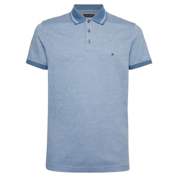 Tommy Hilfiger Pretwist Mouline Polo Blauw