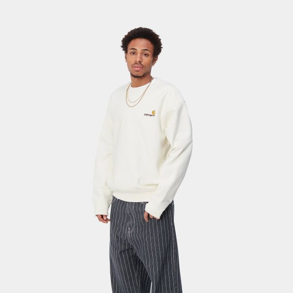 Carhartt American Script Sweater Off White