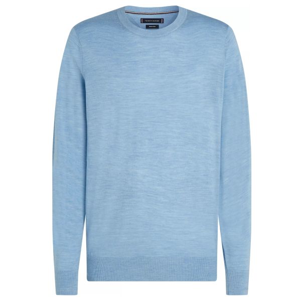 Tommy Hilfiger Merino Sweater Licht Blauw